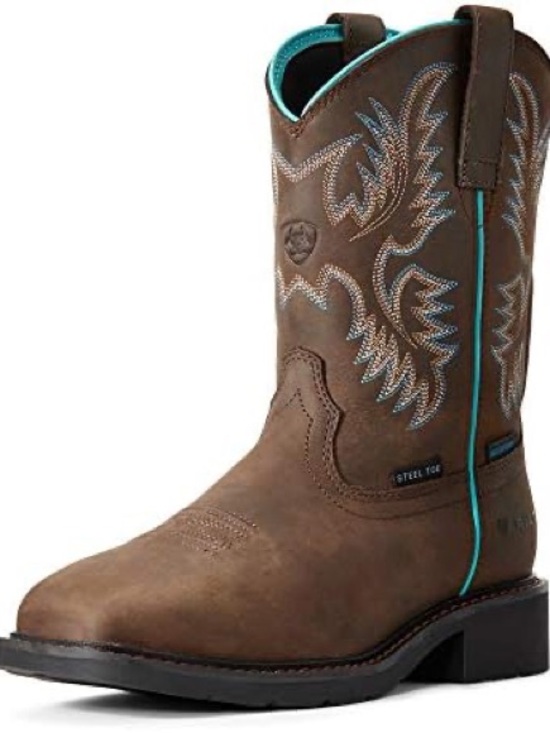 Ariat Shoes - Ariat Krista Waterproof Steel Toe Work Cowboy Boot